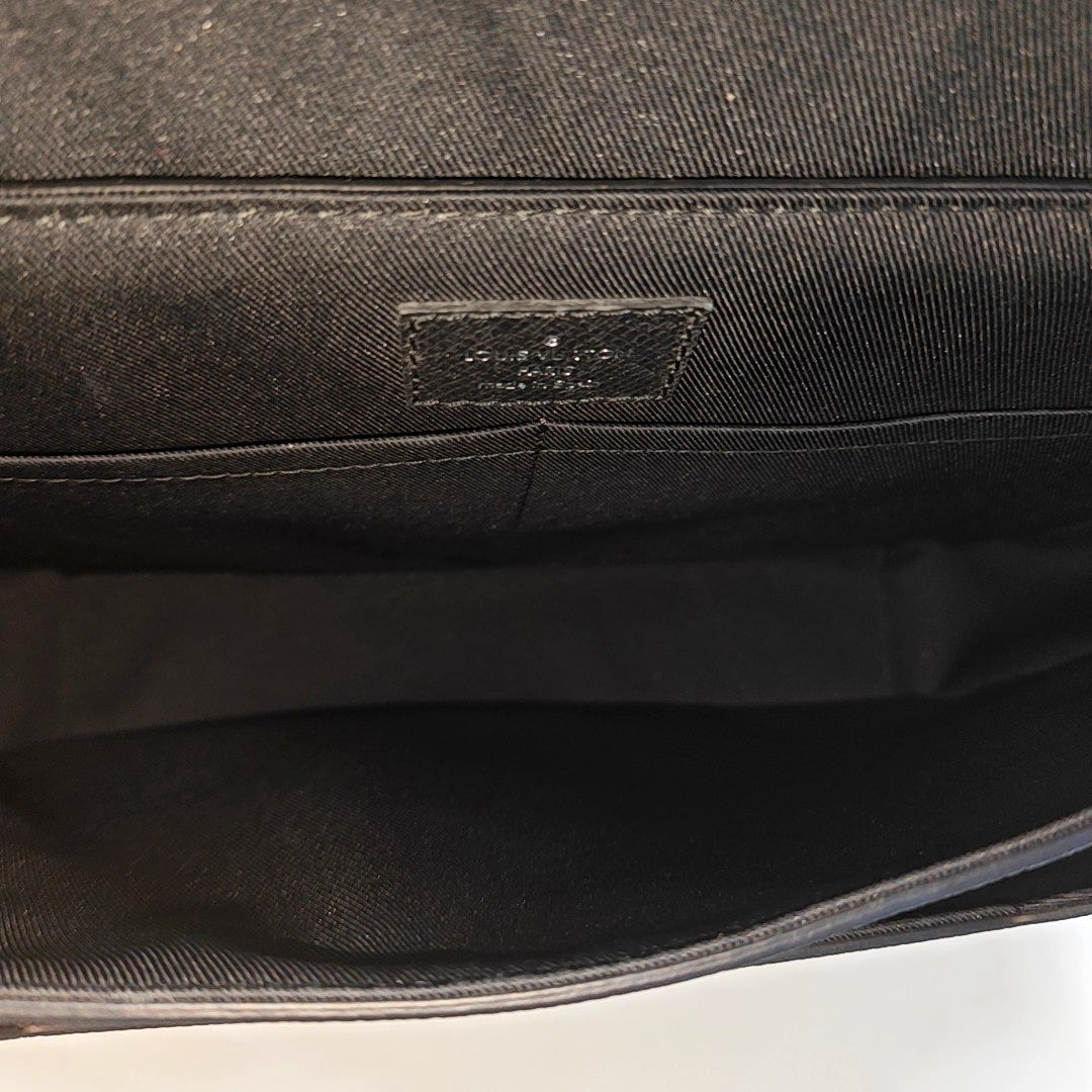 TAIGARAMA Monogram Coated Canvas Black