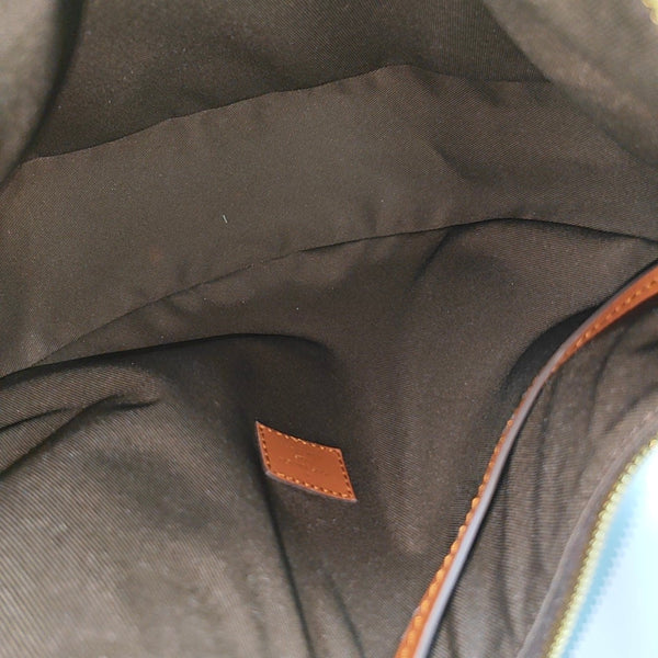 LOOP HOBO Monogram Coated Canvas Brown