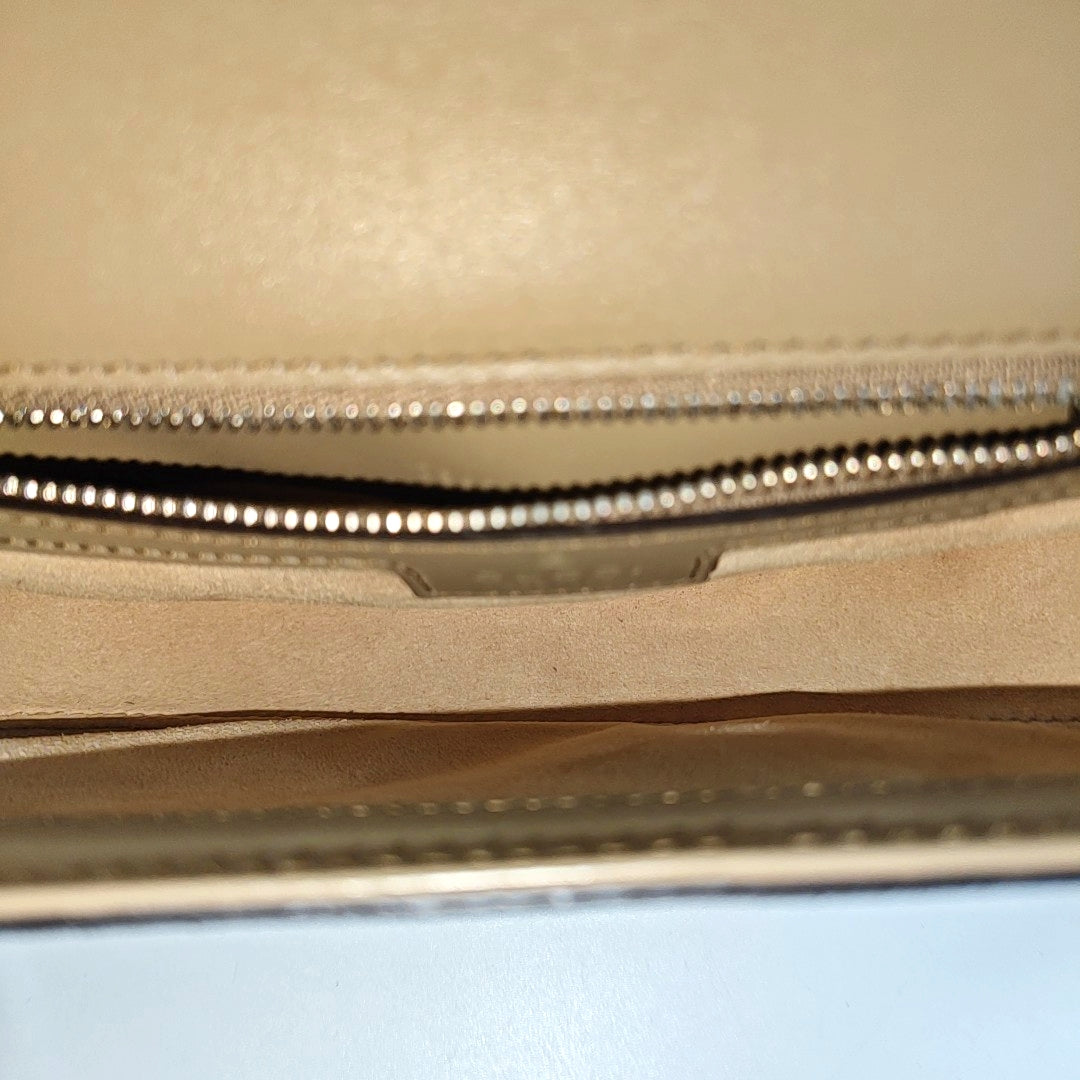 Monogram Coated Canvas Shoulder Bag Gray