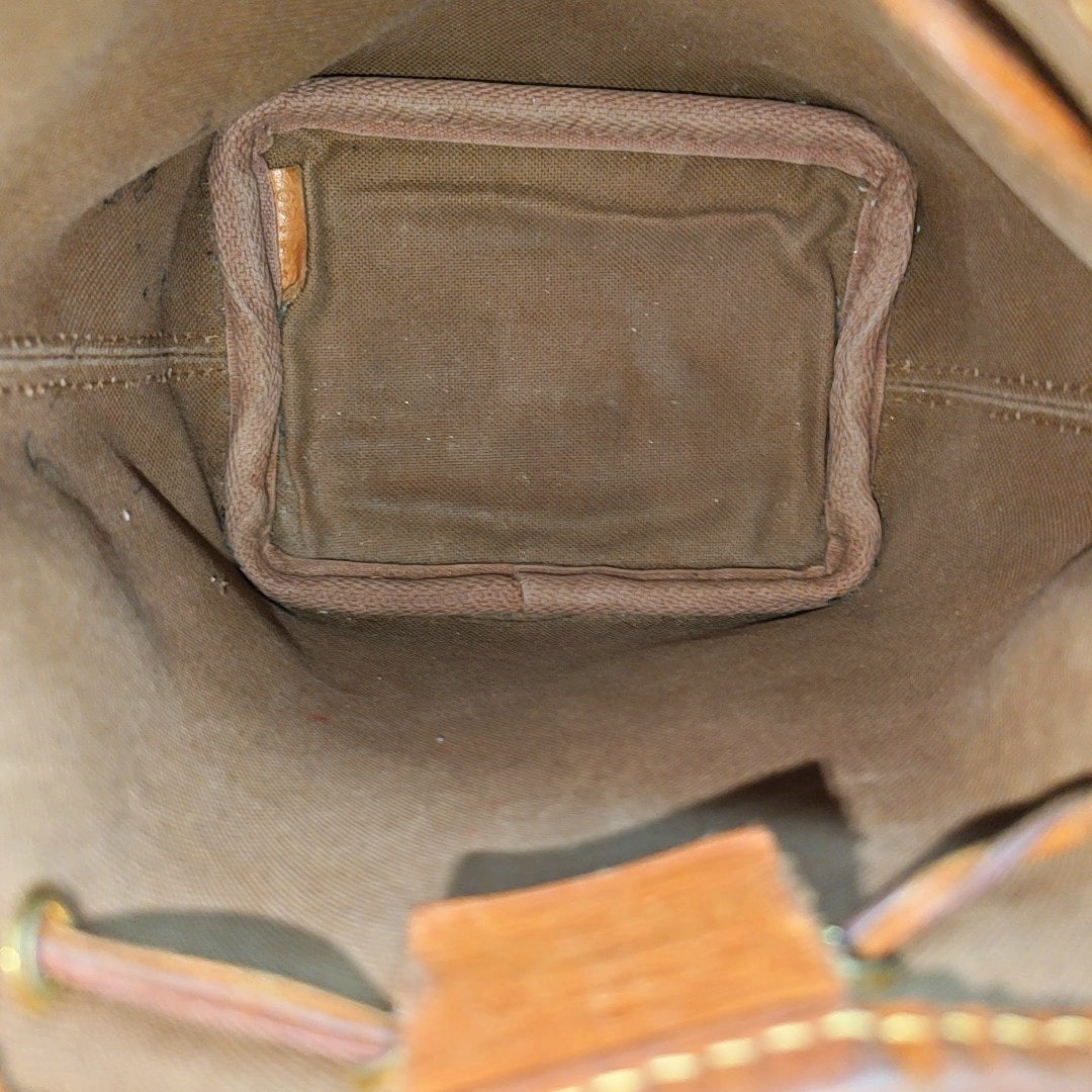 NÉONOÉ Nano Monogram Coated Canvas Brown