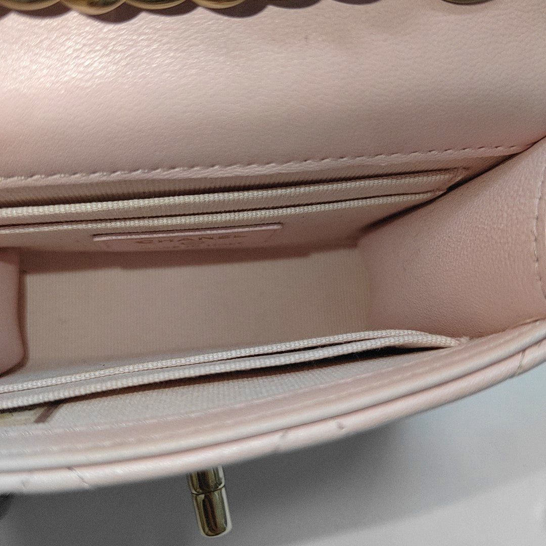 TRENDY CC Quilted Lambskin Pink