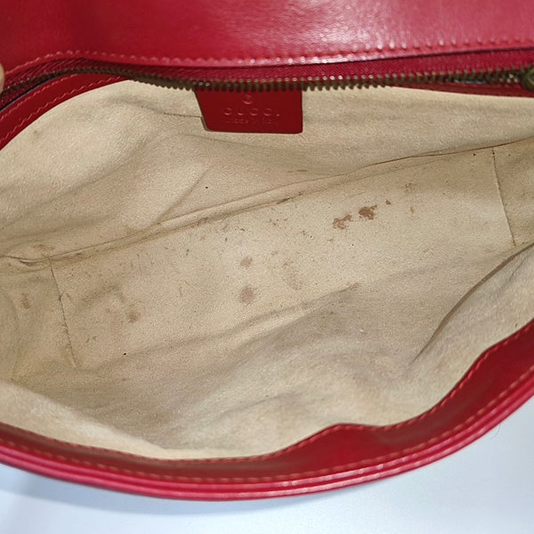 GG Marmont Medium Quilted Calfskin Red