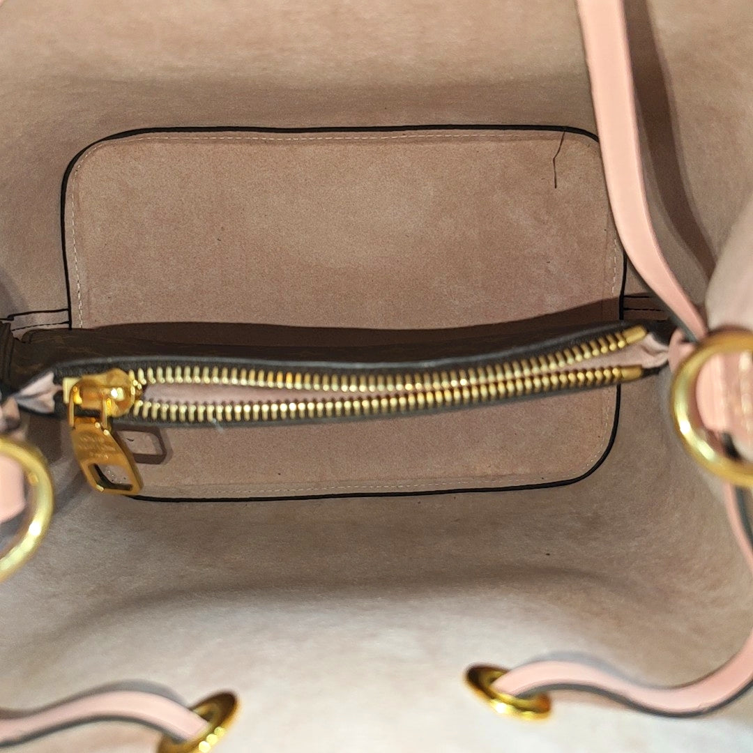 NÉONOÉ MM Monogram Coated Canvas Brown