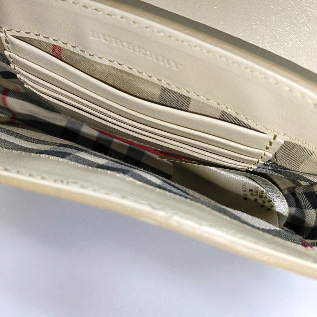 Calfskin Crossbody Bag Beige