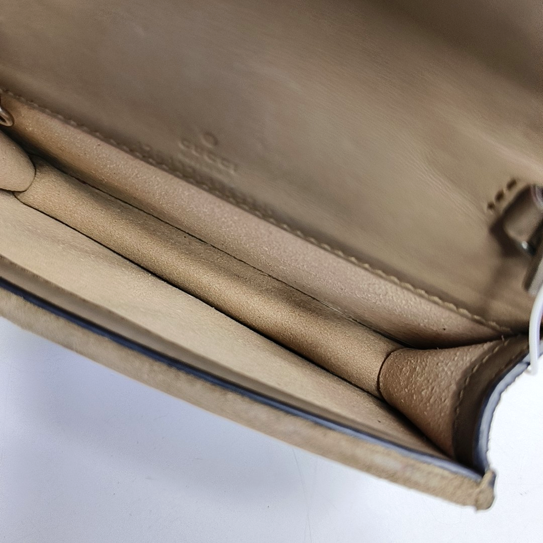 Dionysus Super Mini Monogram Coated Canvas Beige