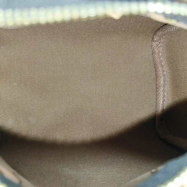 SPEEDY Nano Monogram Coated Canvas Brown