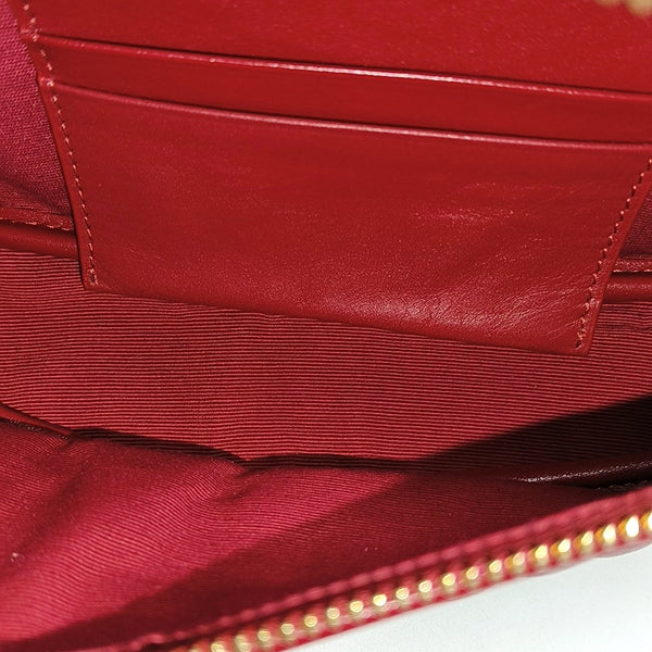 Quilted Calfskin Belt Bag Red
