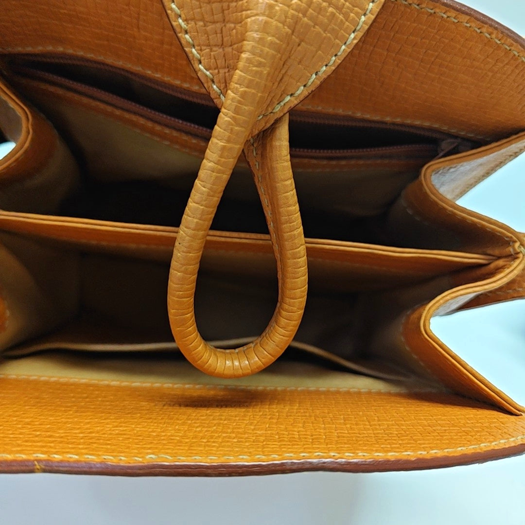 Calfskin Shoulder Bag Orange