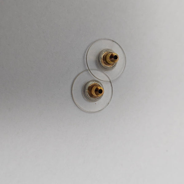 Pendientes de metal negros
