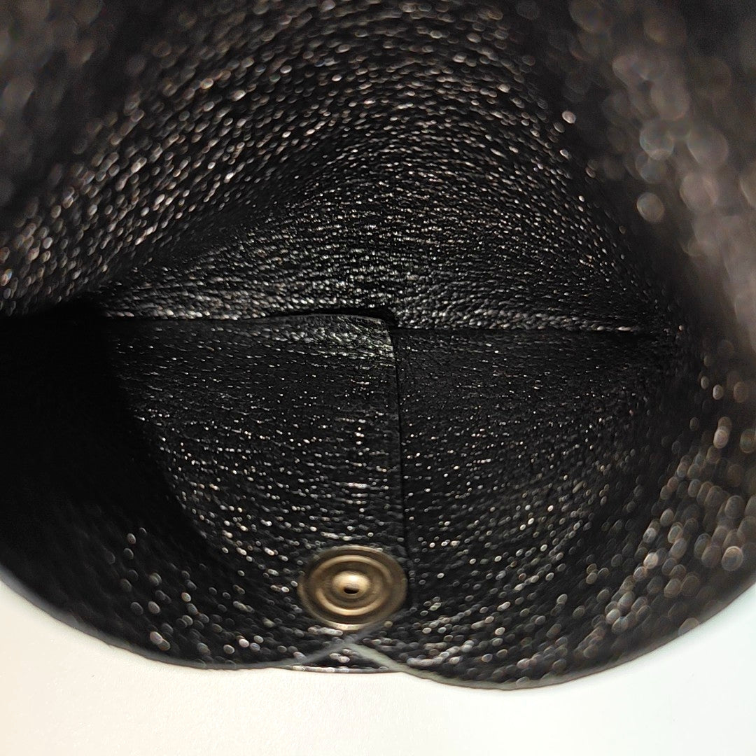 Bastia Chèvre Mysore Black Coin Purse