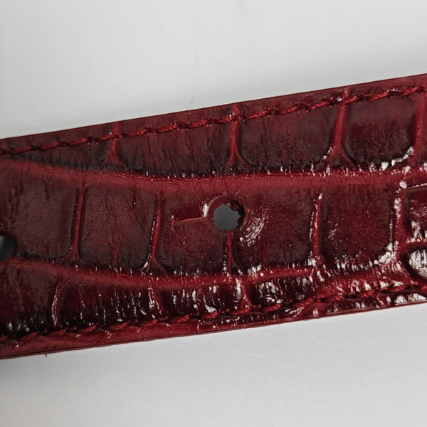 Leather Belt Red