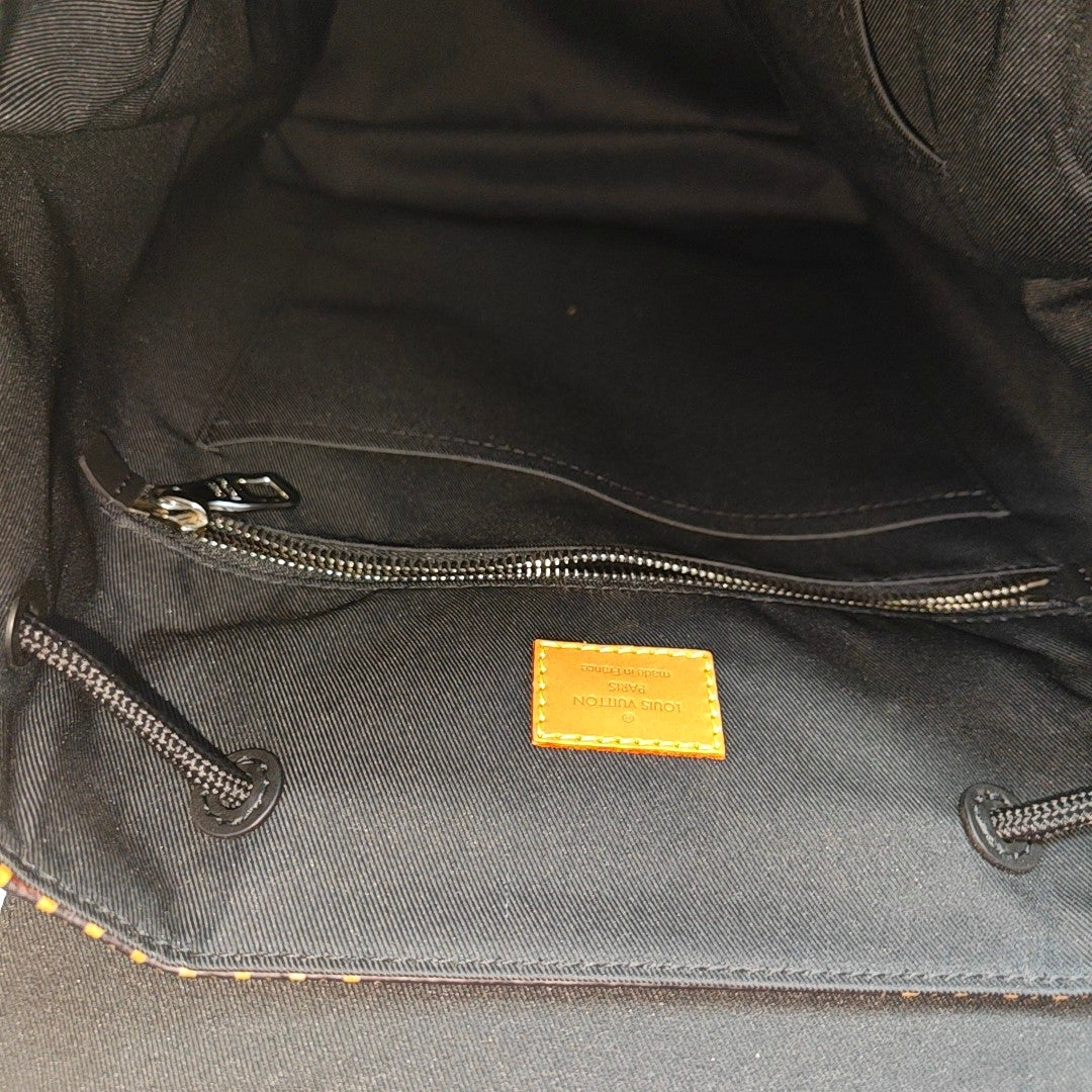 CHRISTOPHER MM Damier Ebene Coated Canvas Brown