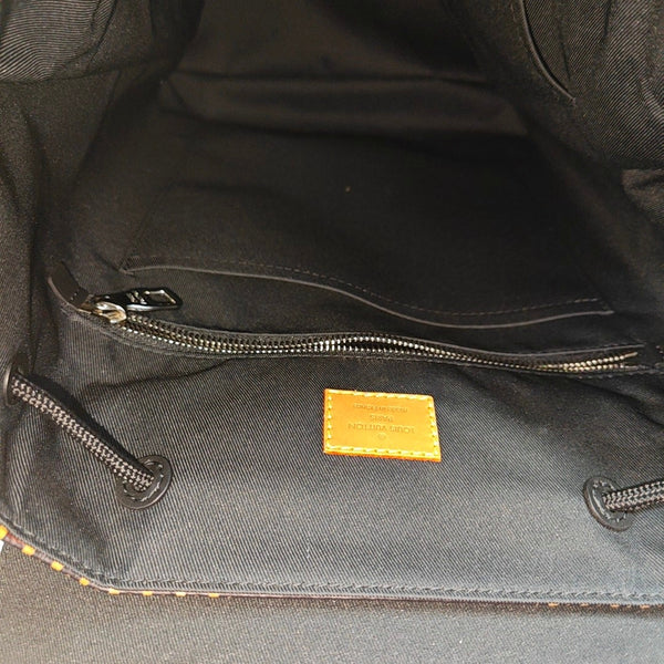 CHRISTOPHER MM Damier Ebene Coated Canvas Brown