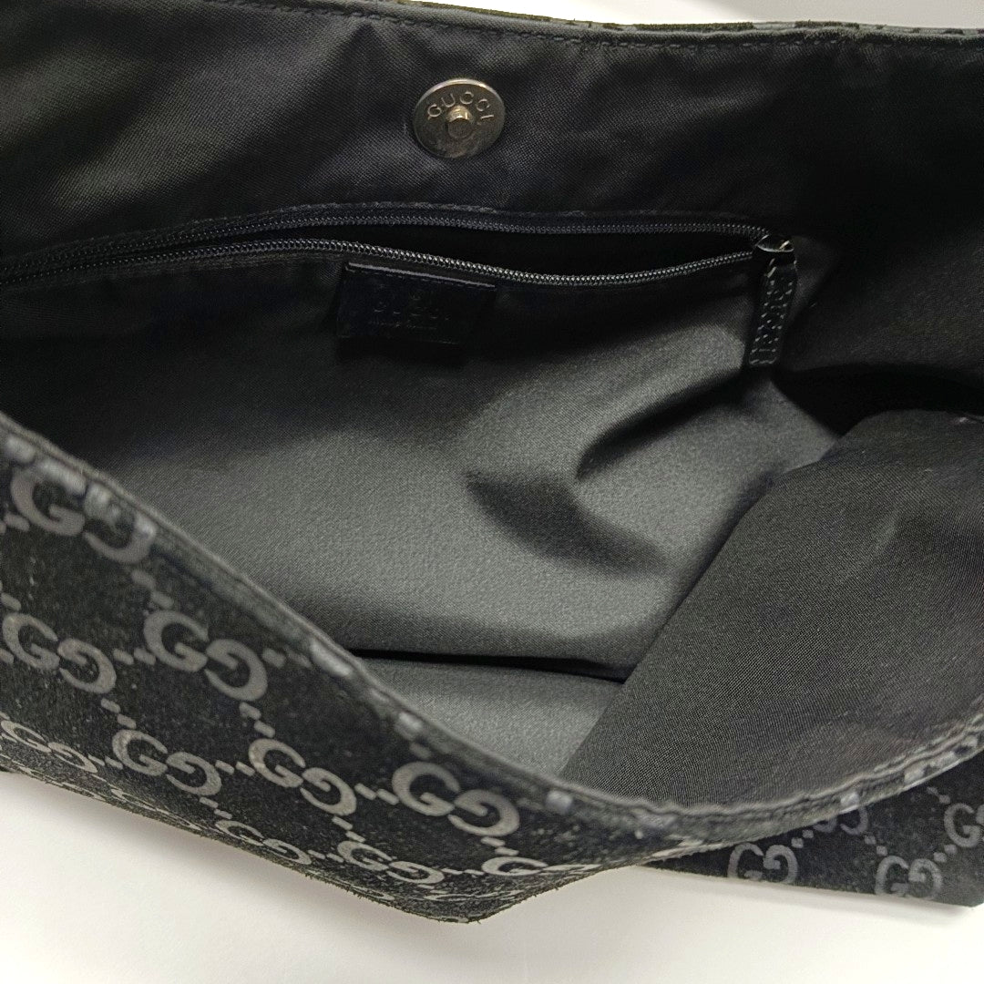 Suede Shoulder Bag Black