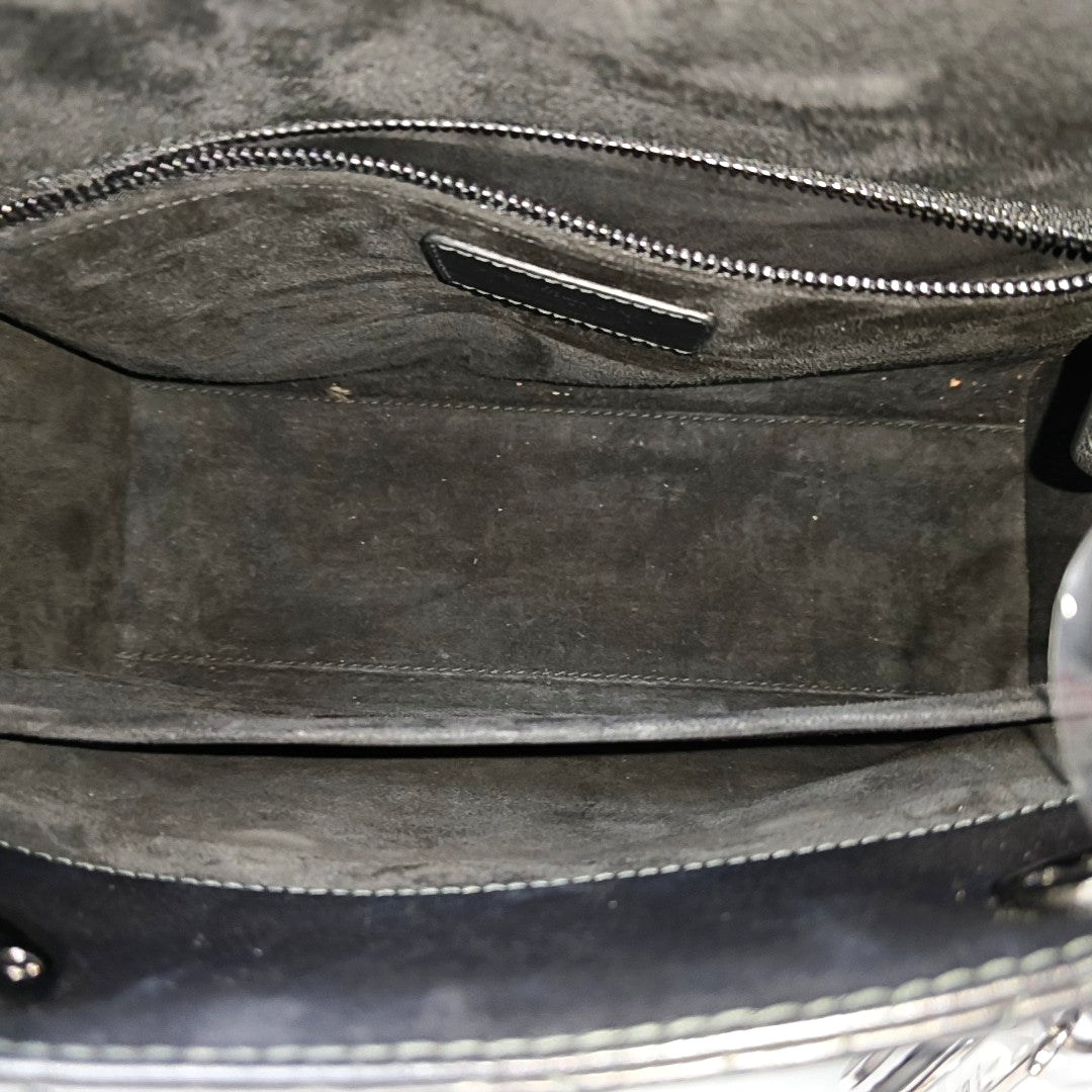 Lady Dior Medium Cannage Calfskin Black