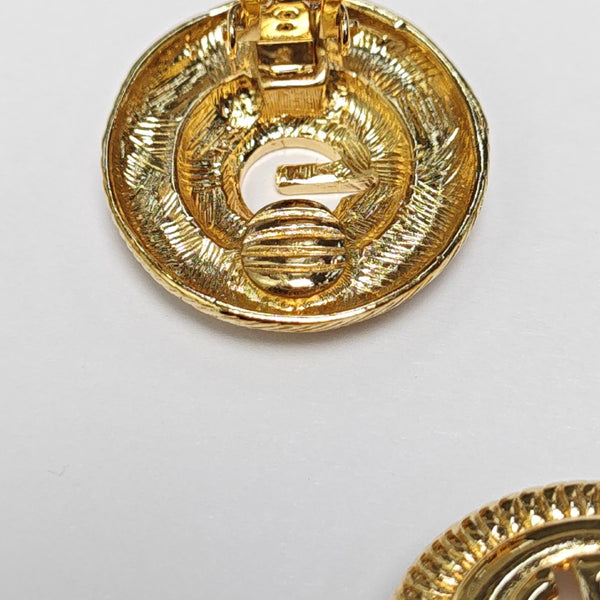 Metal Gold Clip On Earrings