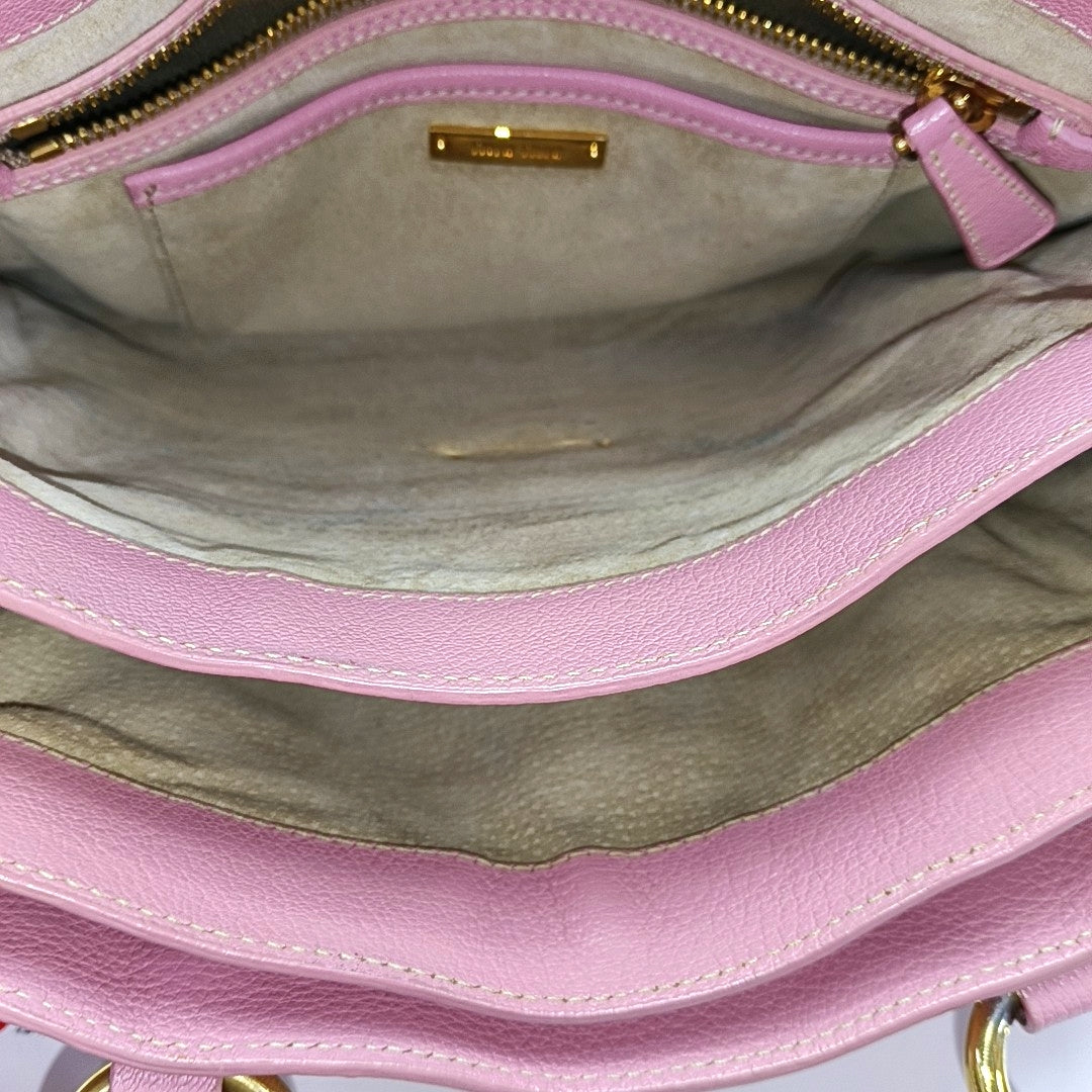 Calfskin Shoulder Bag Pink