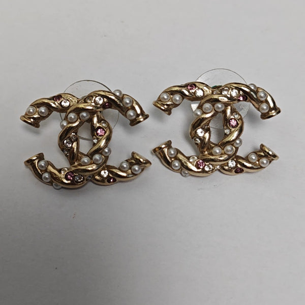 Metal Gold Stud Earrings