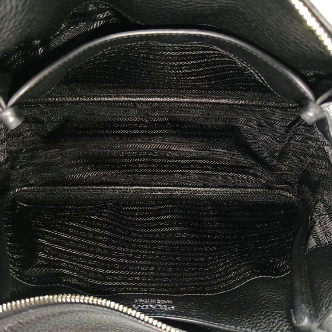 Calfskin Shoulder Bag Black