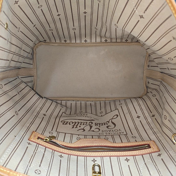 NEVERFULL MM Monogram Coated Canvas Brown