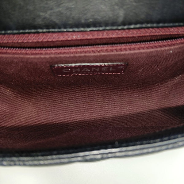 Quilted Calfskin Shoulder Bag Black
