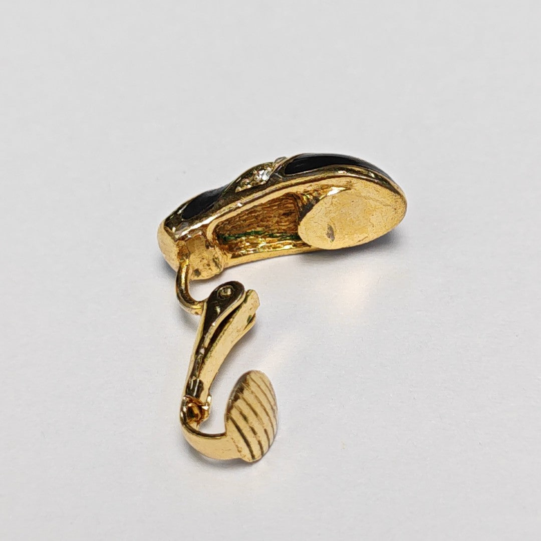 Metal Gold Clip On Earrings