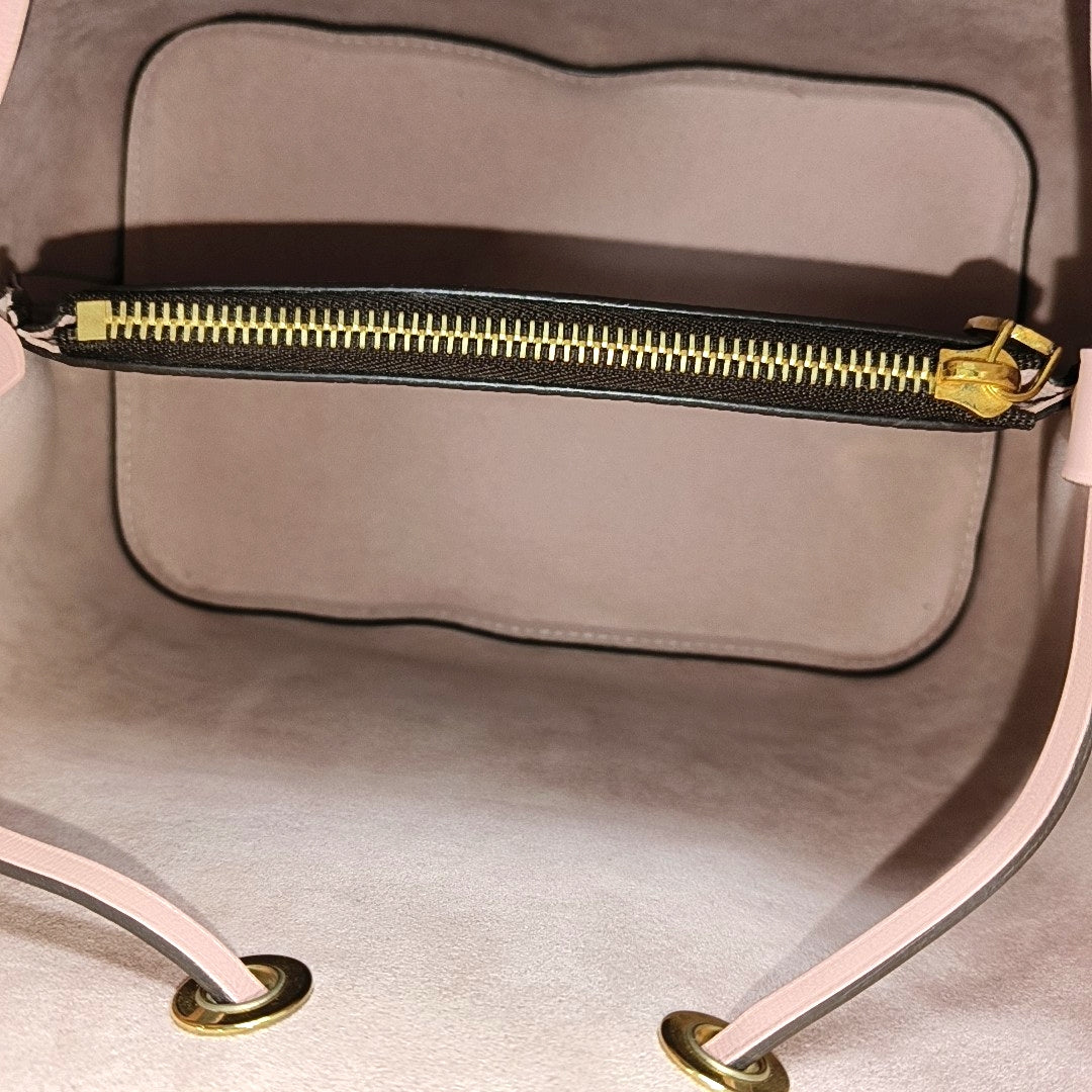 NÉONOÉ MM Monogram Coated Canvas Brown
