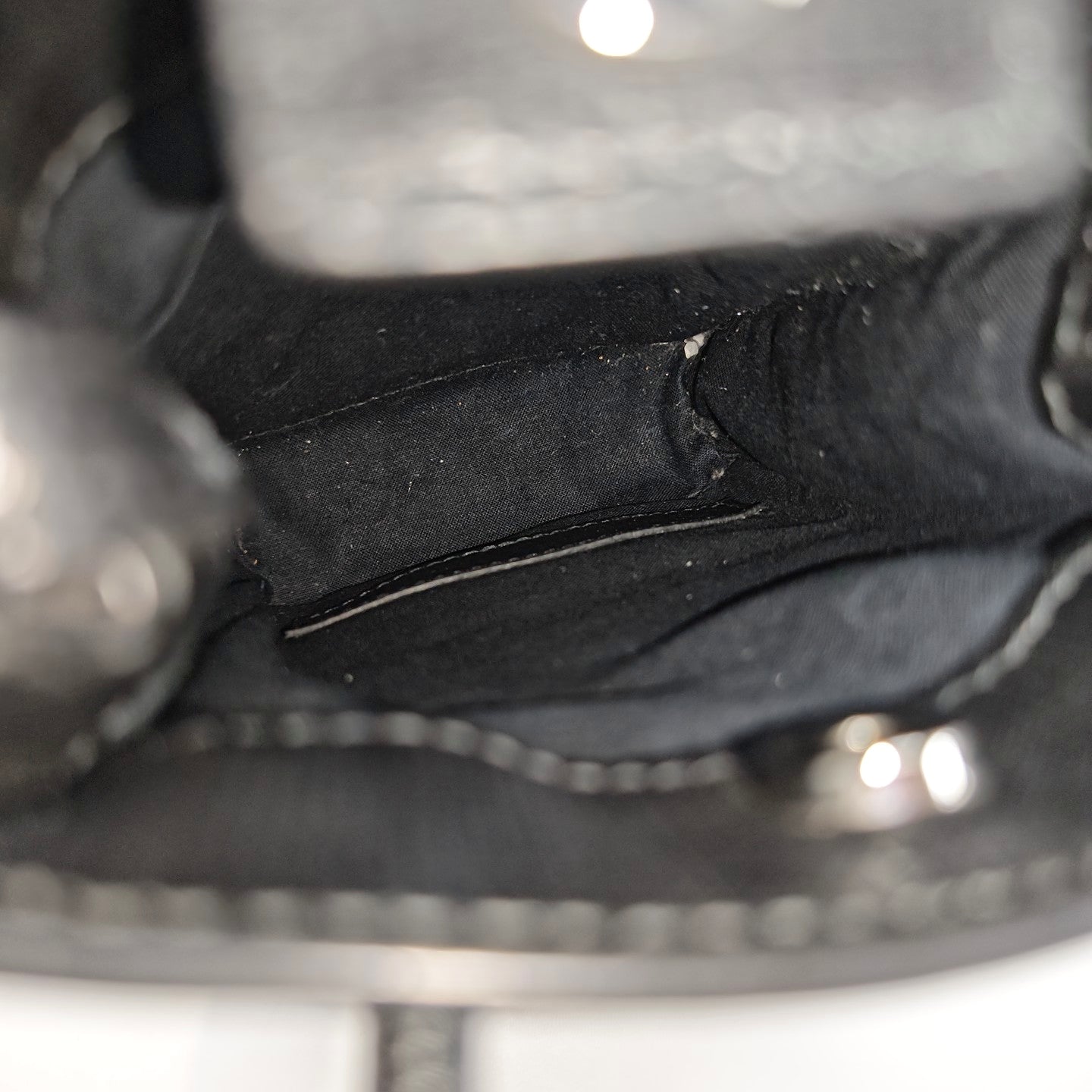 Shopping Bag Calfskin Black