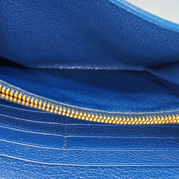 Calfskin Wallet Blue