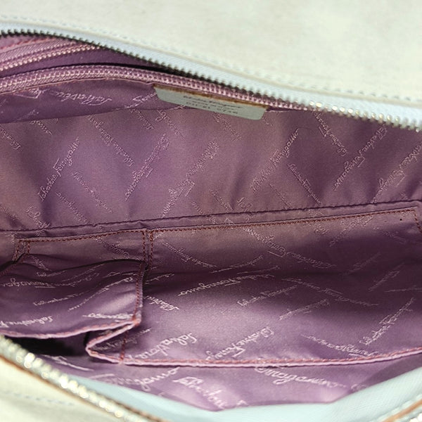 Suede Top Handle Bag Blue