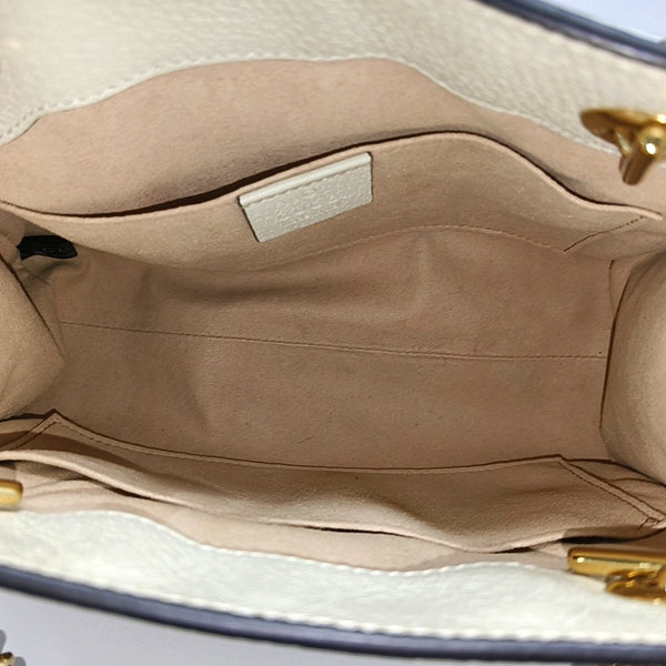 Padlock Small Monogram Coated Canvas Beige