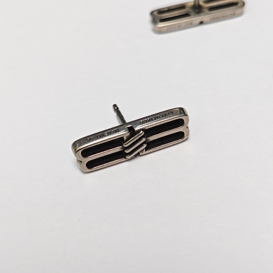 Metal Silver Stud Earrings