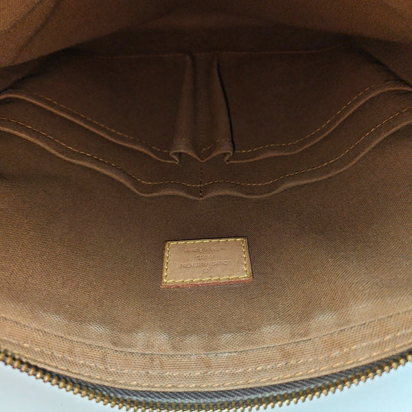 TROTTEUR Monogram Coated Canvas Brown