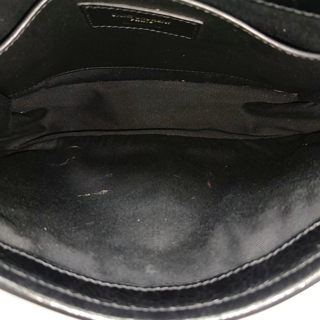 NIKI Small Chevron Calfskin Black