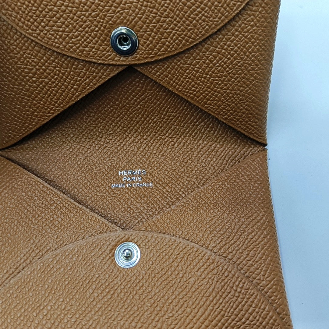 Calvi Epsom Brown Card Holder