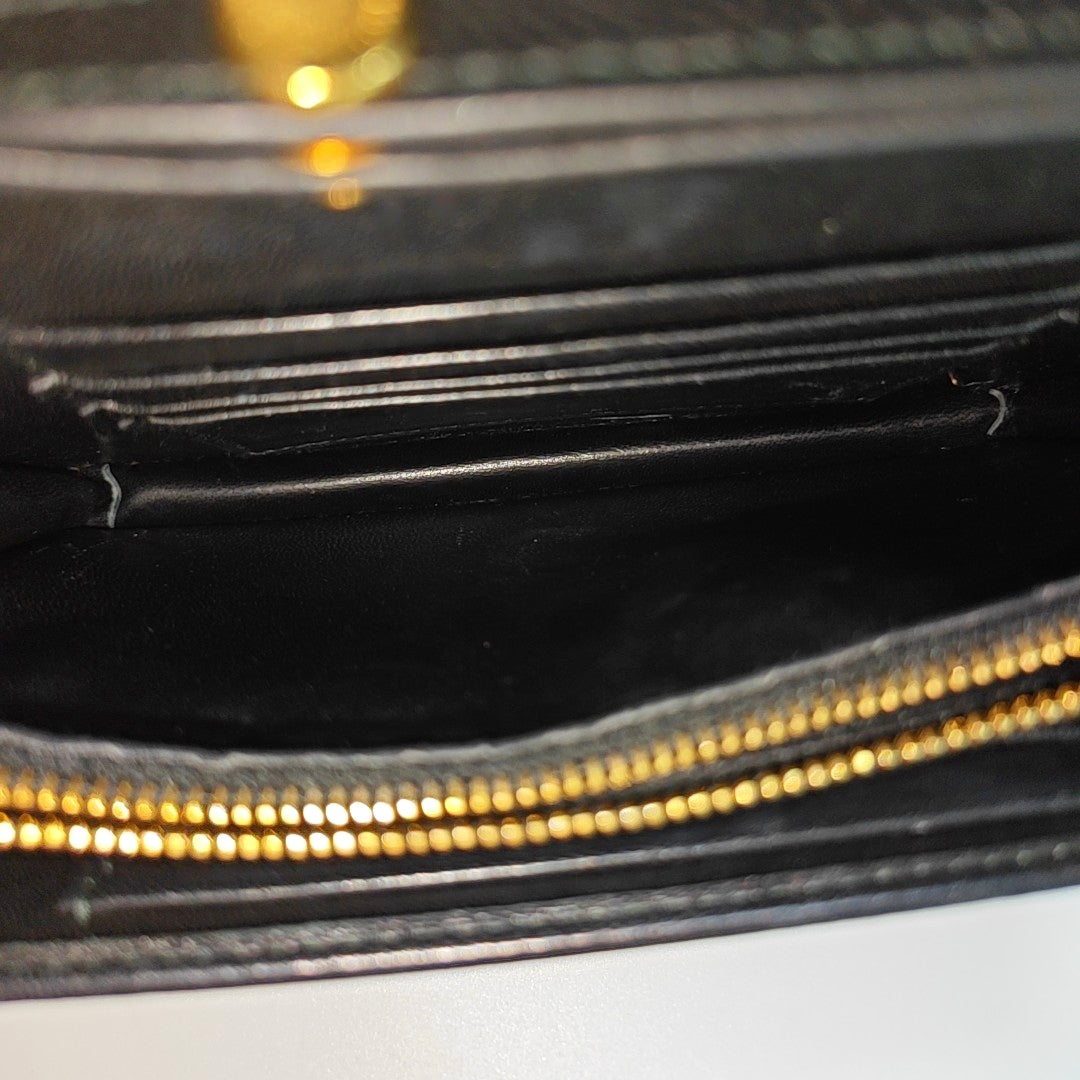 Matelassé Quilted Lambskin Black