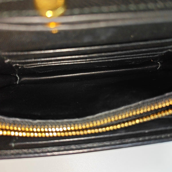 Matelassé Quilted Lambskin Black