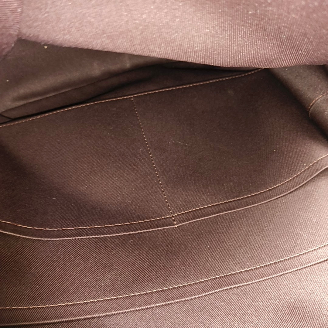 JOSH Monogram Coated Canvas Brown