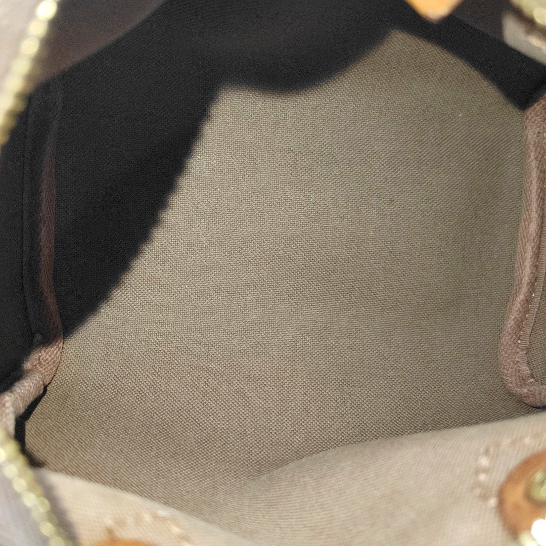 SPEEDY Nano Monogram Coated Canvas Brown