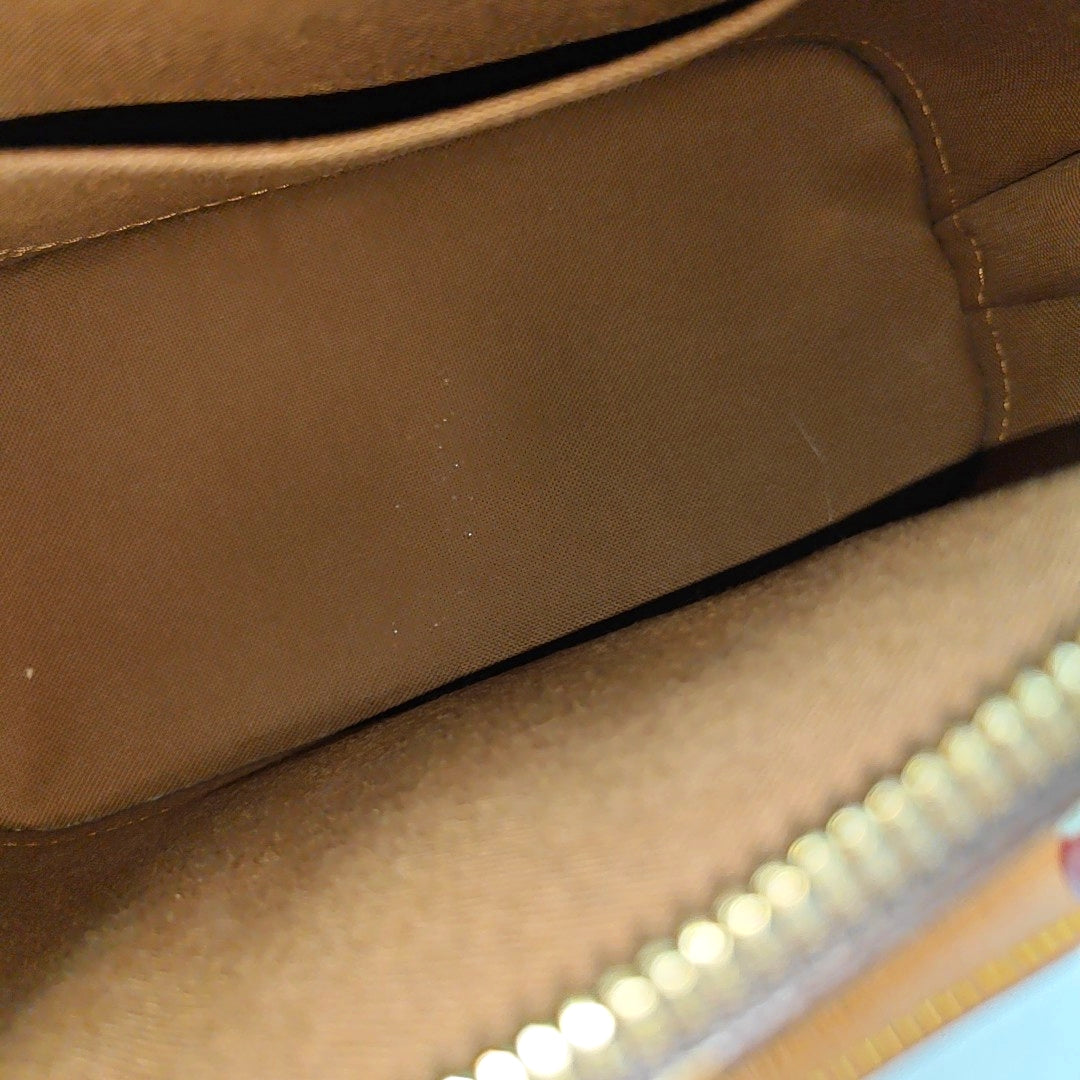 ALMA BB Monogram Coated Canvas Brown