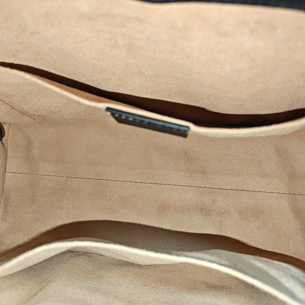 Padlock Small Monogram Coated Canvas Beige