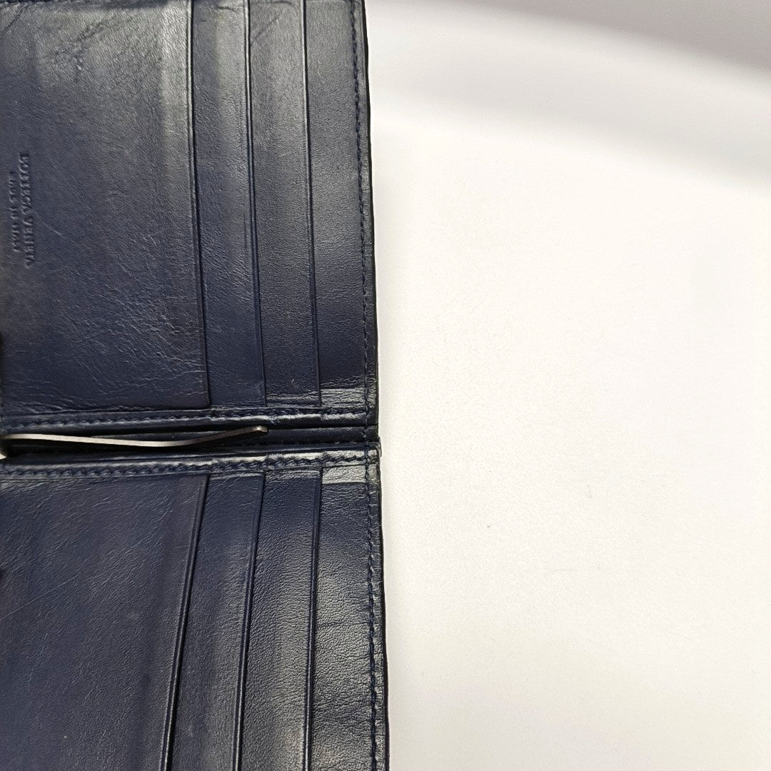 Calfskin Card Holder Blue