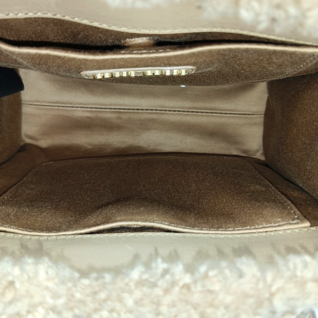 Fabric Shoulder Bag Brown