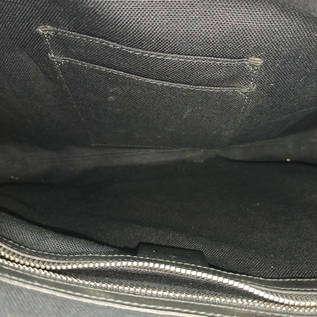 GG Supreme Monogram Coated Canvas Gray