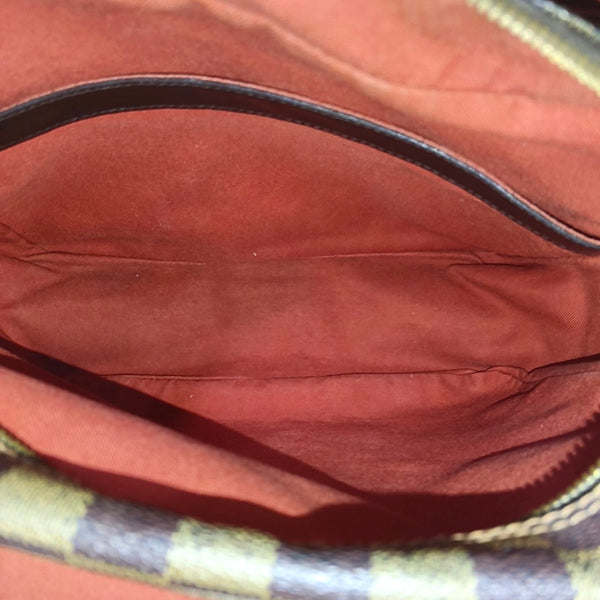 NAVIGLIO Damier Ebene Coated Canvas Brown
