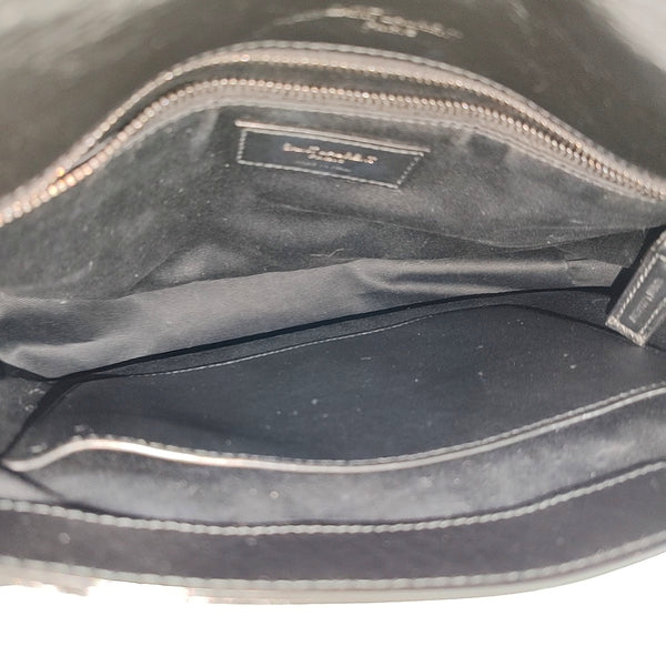 NIKI Medium Chevron Calfskin Black