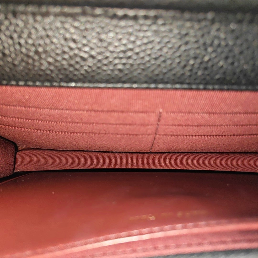 WOC Quilted Grained Calfskin Black