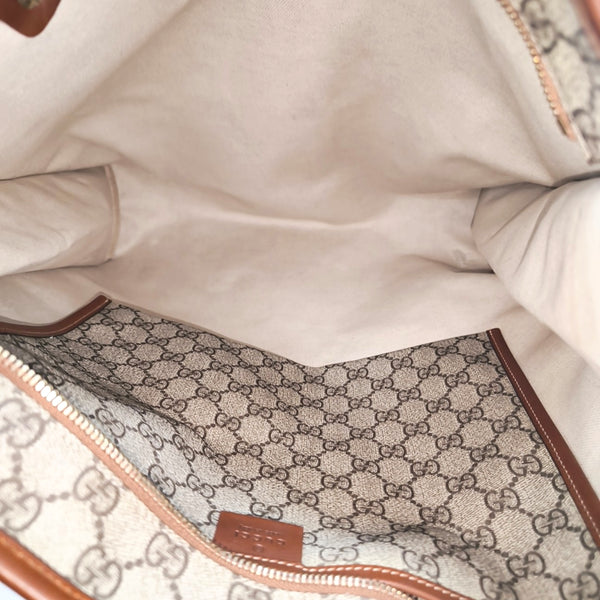 Monogram Coated Canvas Tote Bag Black