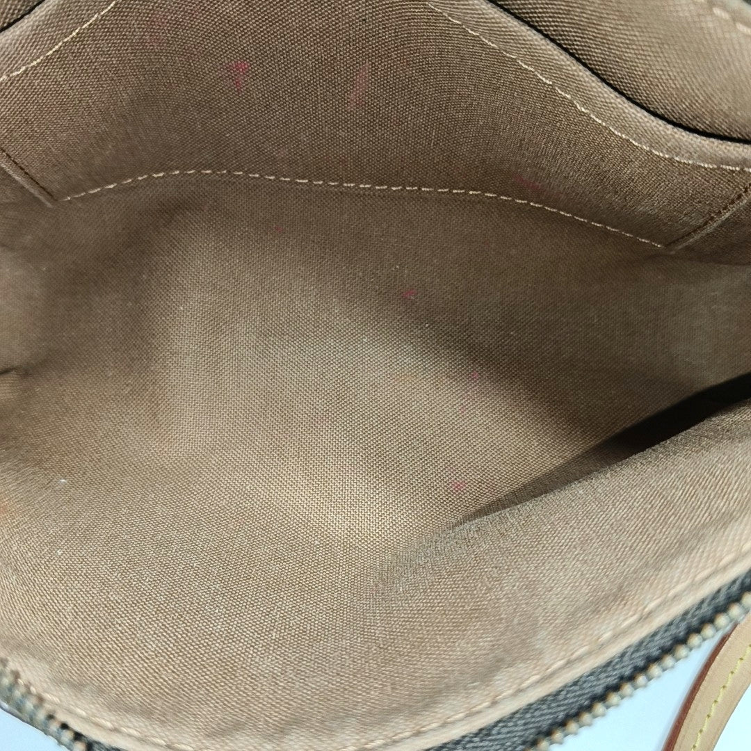 ACCESSOIRES GM Monogram Coated Canvas Brown