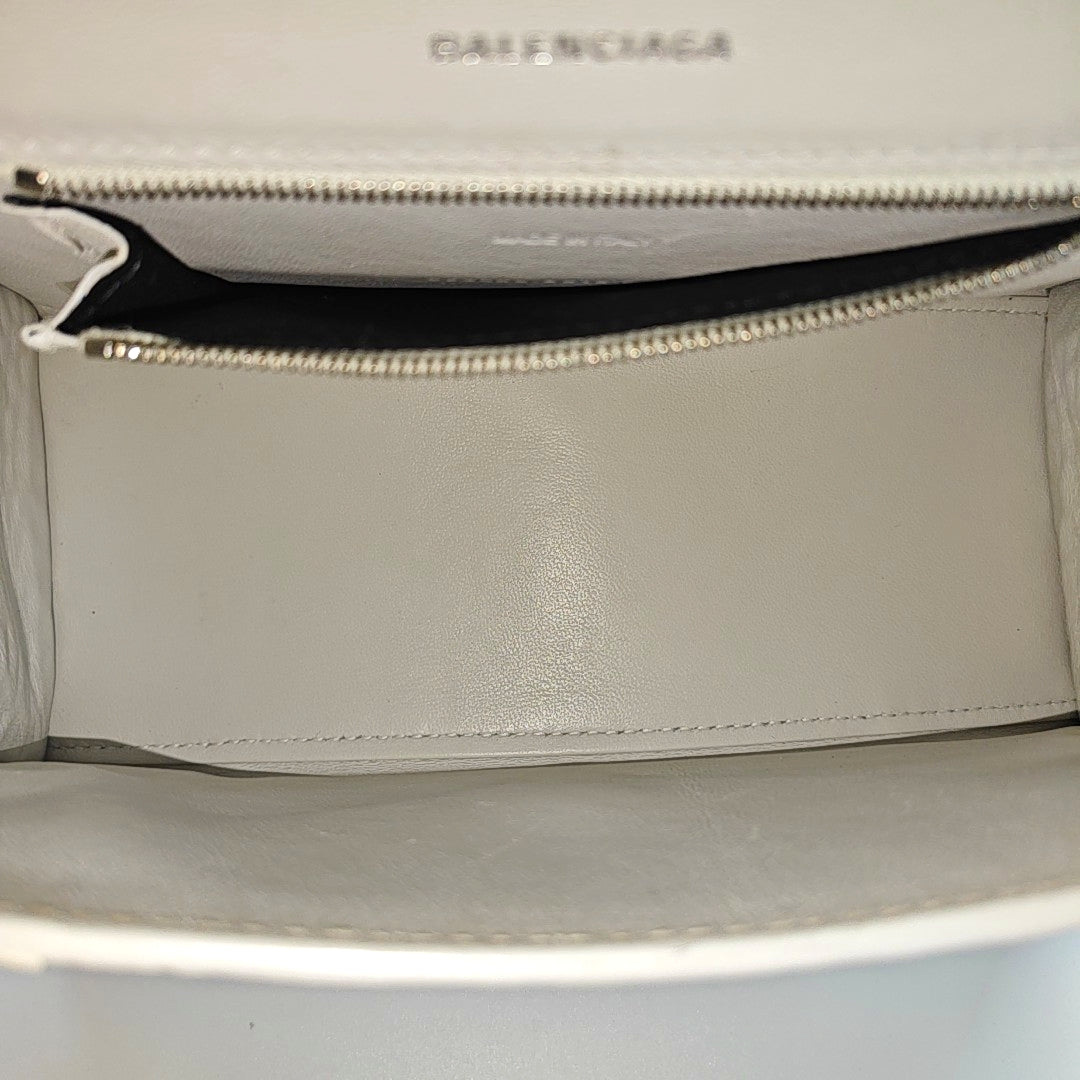 Hourglass S Calfskin White